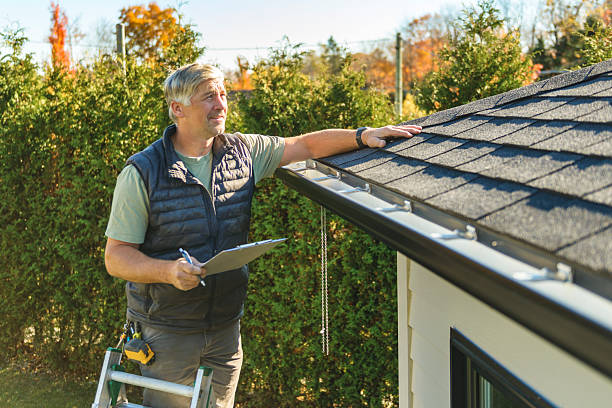 Professional Roofing technician working in Harts, WV
